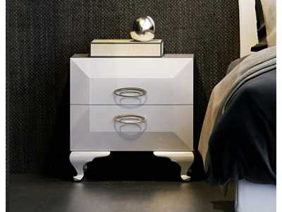 Lacquered bedisde table with Chippendale legs - ADELISE