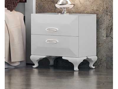 Lacquered bedisde table with Chippendale legs - ADELISE