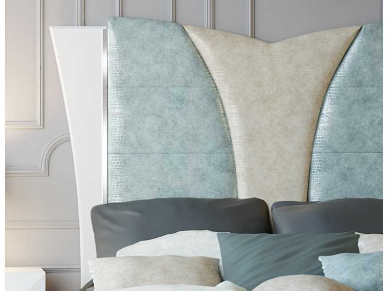 Tête de lit design laquée et tapissée - ALECIA