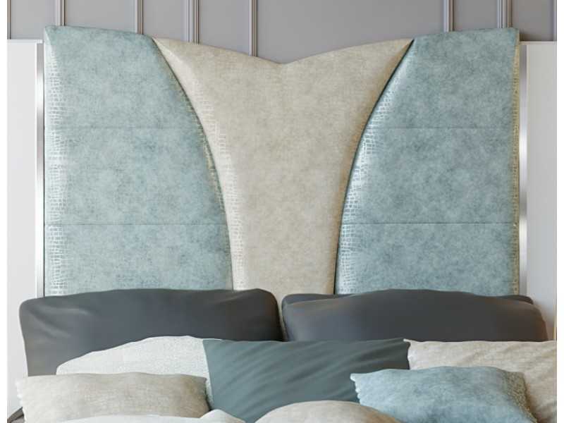 Tête de lit design laquée et tapissée - ALECIA