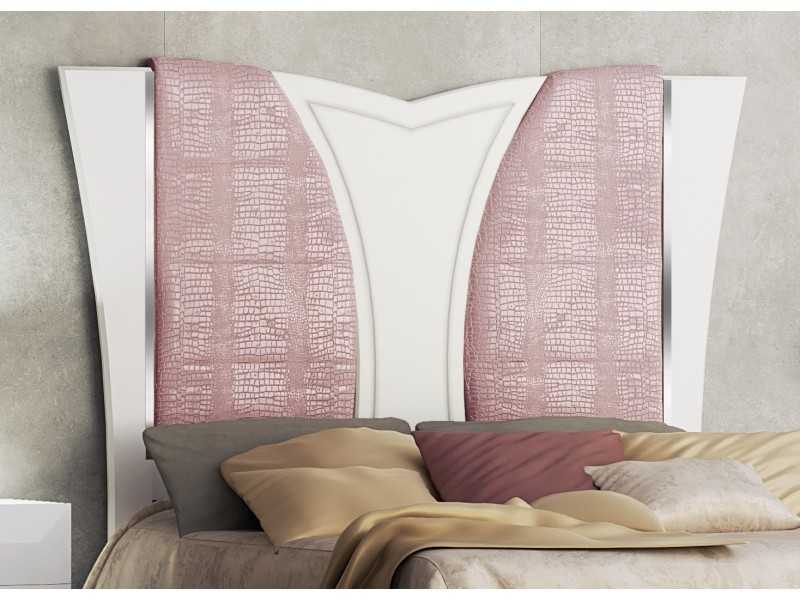 Tête de lit design laquée et tapissée - AMAURY