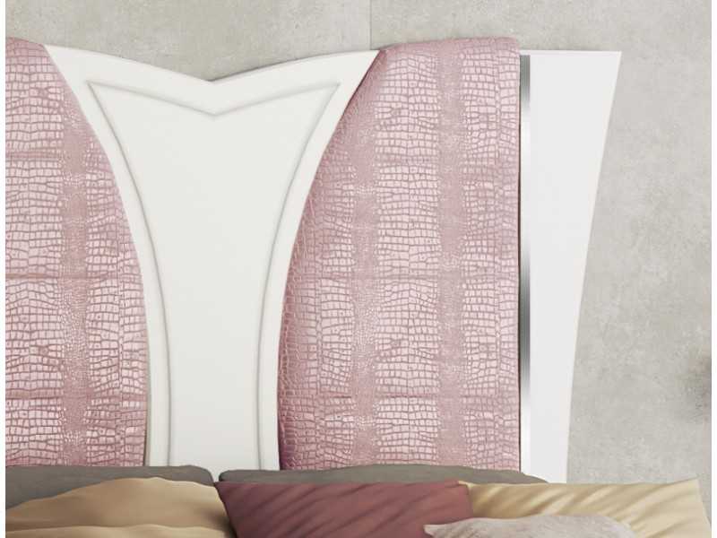 Tête de lit design laquée et tapissée - AMAURY