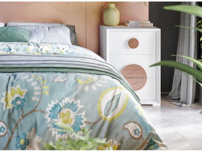 3-drawer bedside table - ADILA