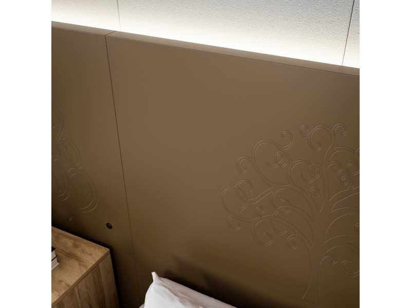 XL lacquered designer headboard with Led light - ABLA