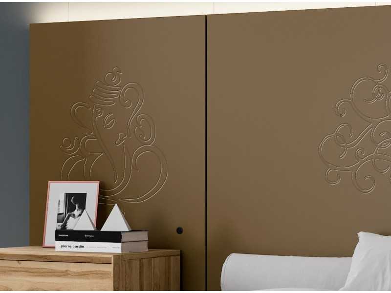 XL lacquered designer headboard with Led light - ABLA