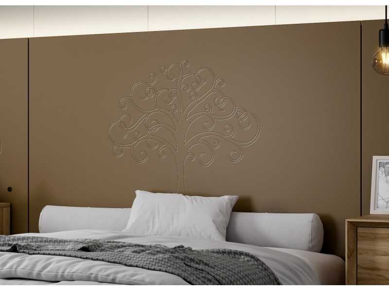 XL lacquered designer headboard with Led light - ABLA