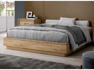 Cama completa con base elevable y cabecero XL lacado de diseño con luz led - ABLA 2