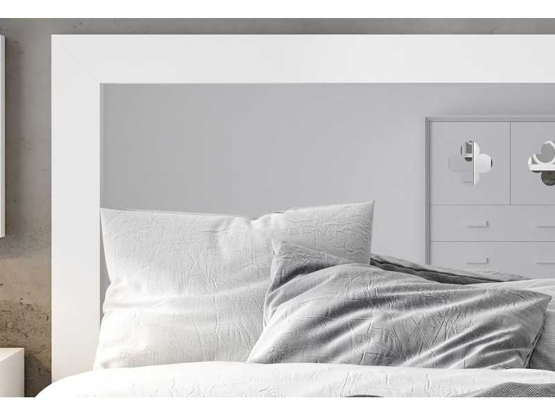 Lacquered headboard with mirror on central ceiling - AIZZA