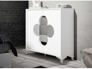 Consola de 2 puertas lacada con patas chippendale - AIZZA