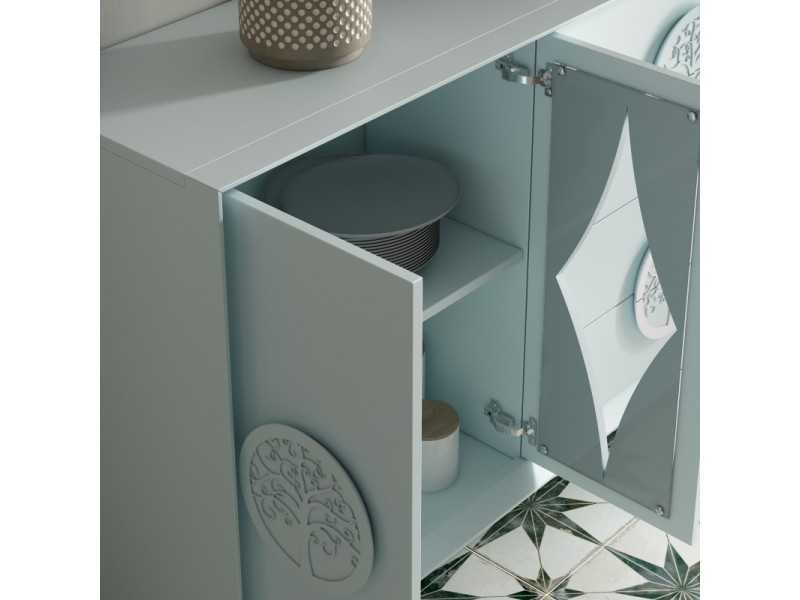 Buffet design laqué avec portes et tiroirs - ALLEGRA