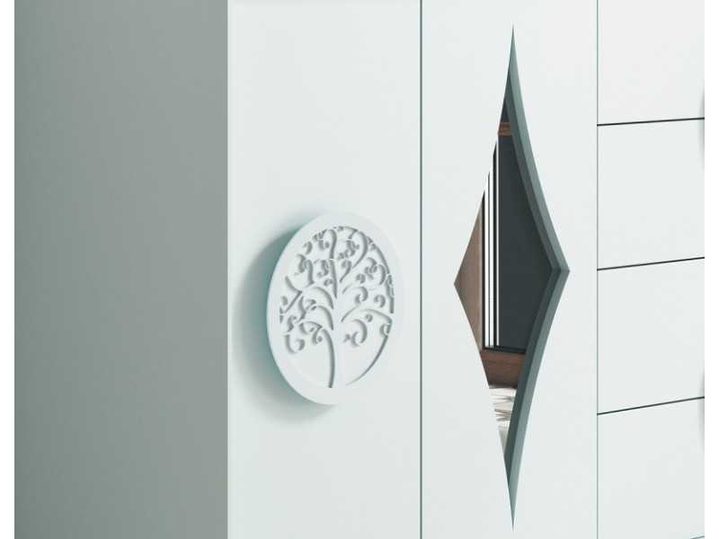 Designer lacquered sideboard with doors and drawers - ALLEGRA