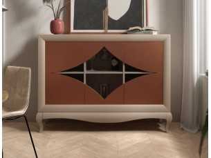 Designer lacquered sideboard with 3 doors - ARIANNA