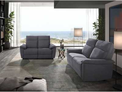 3-seater relax sofa upholstered in fabric - ABBA