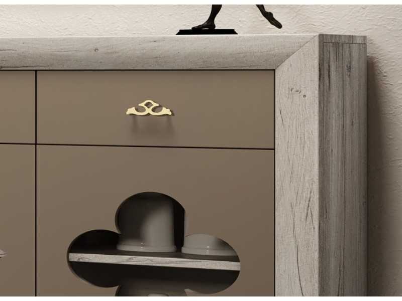 Buffet design avec 3 portes et 3 tiroirs - AMARANTE