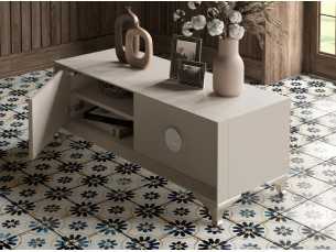 Mueble T.V lacado con patas chippendale - AUDE