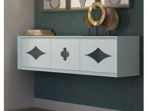 Lacquered designer console with 3 doors - ARIANE 2