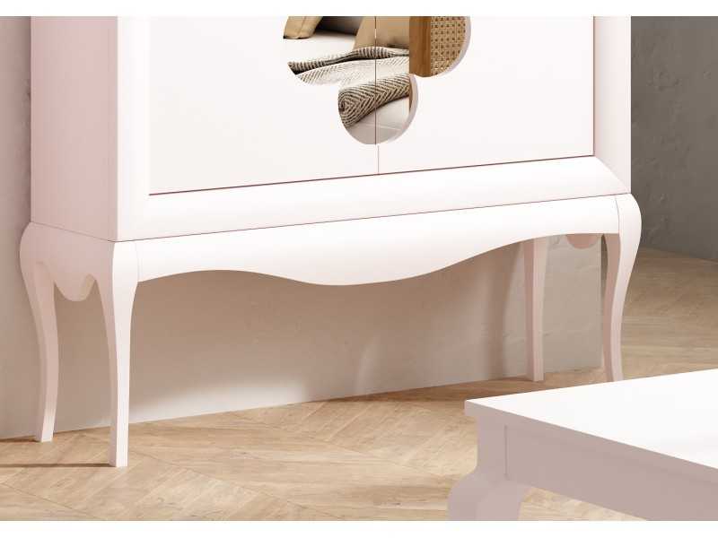Mueble de entrada lacado con patas chippendale - AGATHE