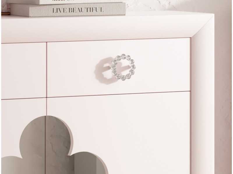Mueble de entrada lacado con patas chippendale - AGATHE