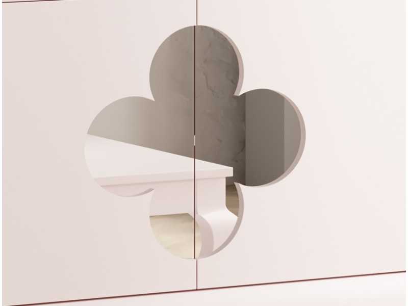 Mueble de entrada lacado con patas chippendale - AGATHE