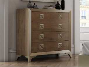 4-drawer chest of drawers with designer legs - AMIL