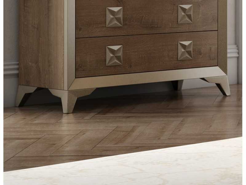 4-drawer chest of drawers with designer legs - AMIL