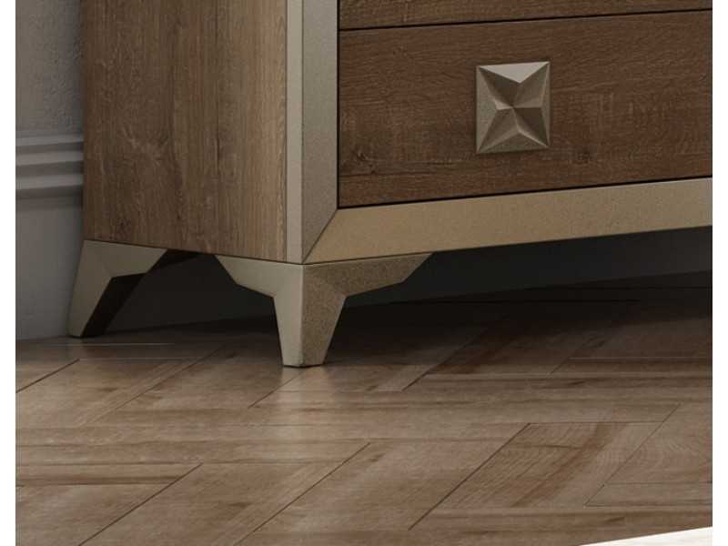 Commode 4 tiroirs avec pieds design - AMIL