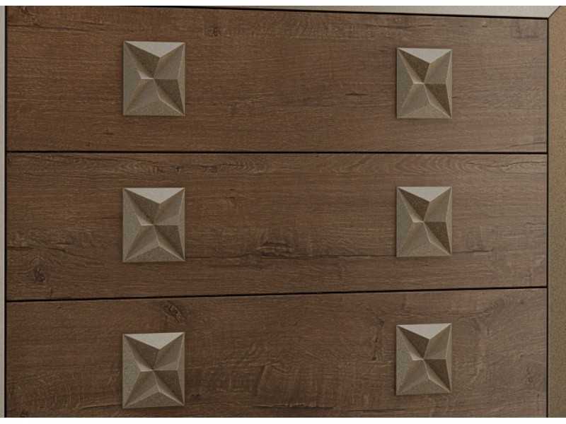 4-drawer chest of drawers with designer legs - AMIL