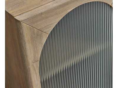 Aparador de madera maciza con puertas - ANAAN XL