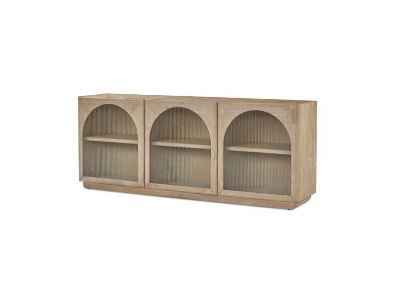 Buffet en bois massif avec portes - ANAAN