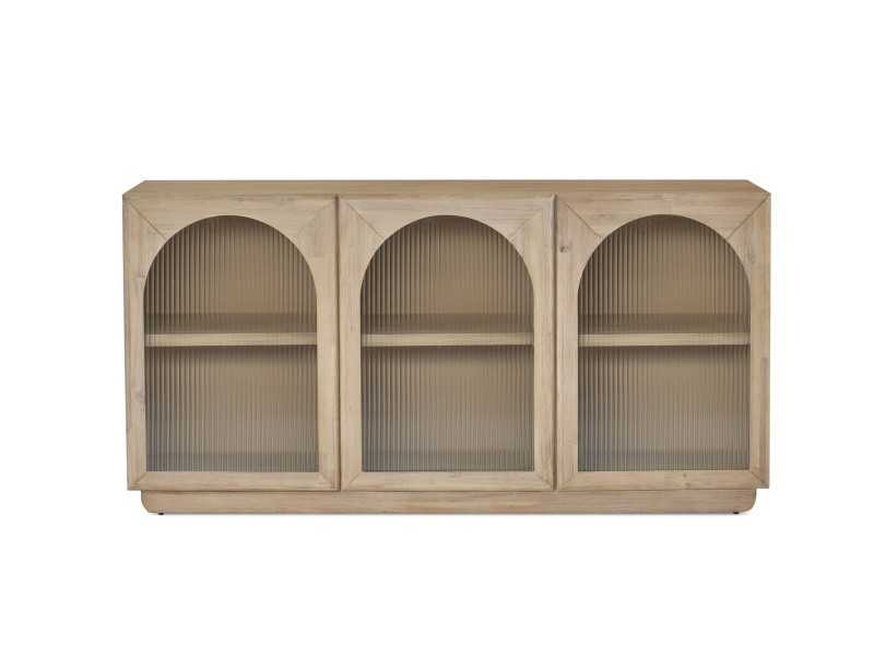 Buffet en bois massif avec portes - ANAAN