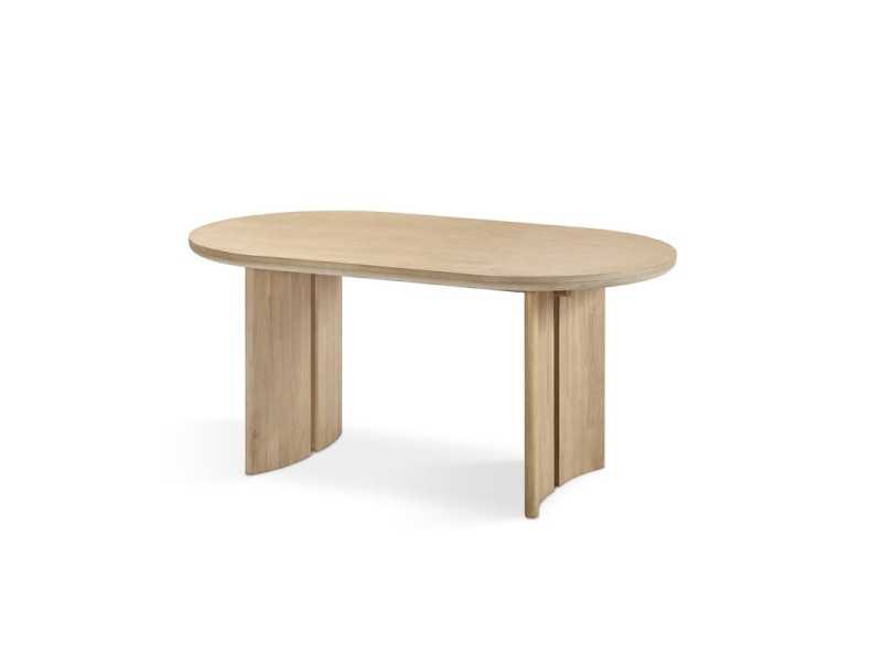 Table à manger fixe en bois massif - ANAAN