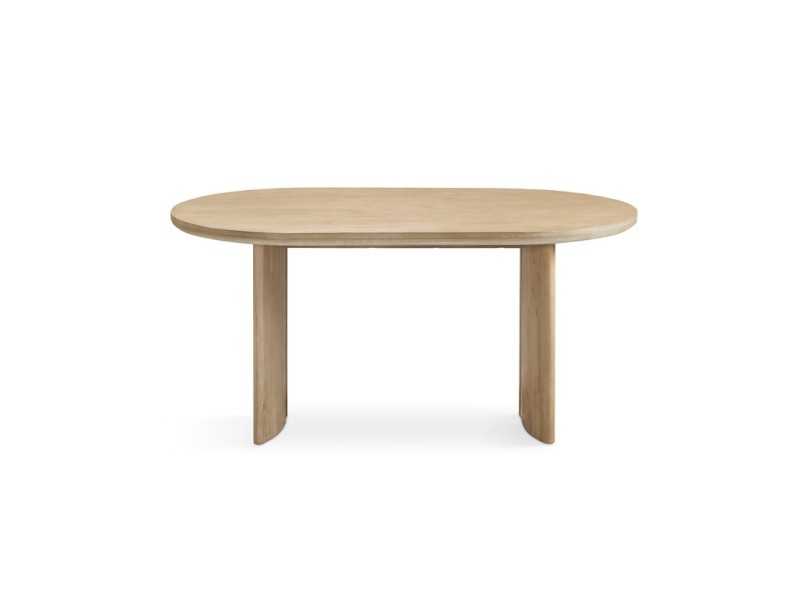 Mesa de comedor fija de madera maciza - ANAAN