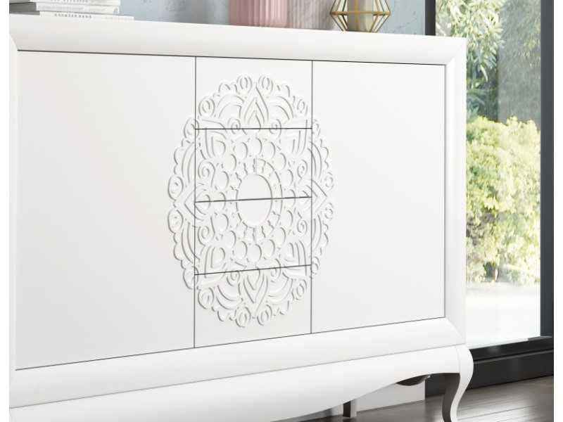 Lacquered sideboard with chippendale bench and legs - ADHILA