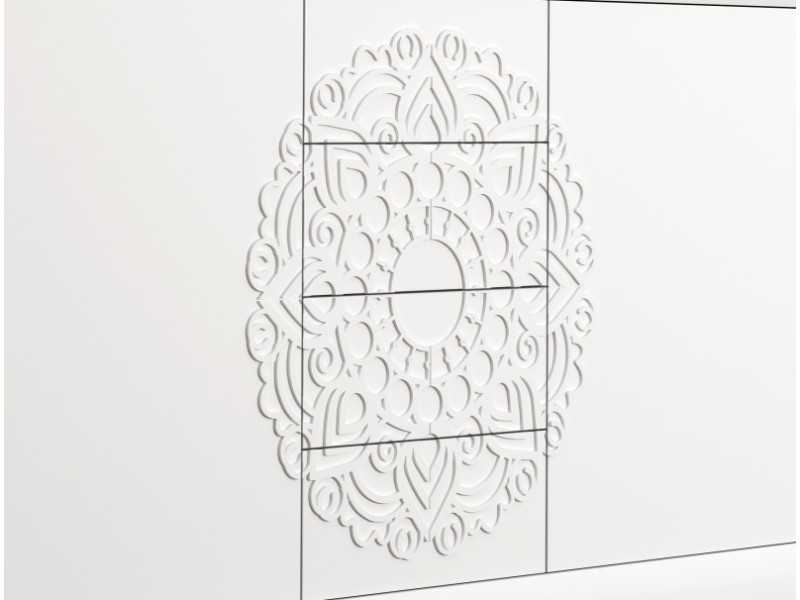 Lacquered sideboard with chippendale bench and legs - ADHILA