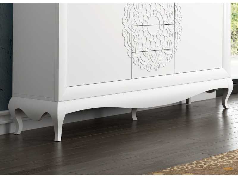 Buffet laqué avec banc et pieds chippendale - ADHILA