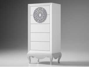 Lacquered chiffonier with chippendale bench and legs - ADHILA