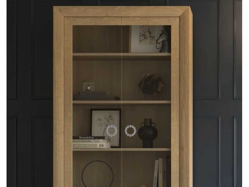 Showcase with 2 glass doors - ELODIE