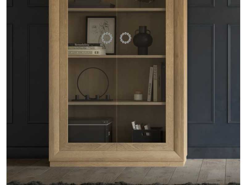 Showcase with 2 glass doors - ELODIE