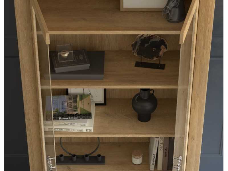 Showcase with 2 glass doors - ELODIE