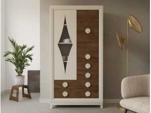 Showcase with doors and drawers - ALLEGRA