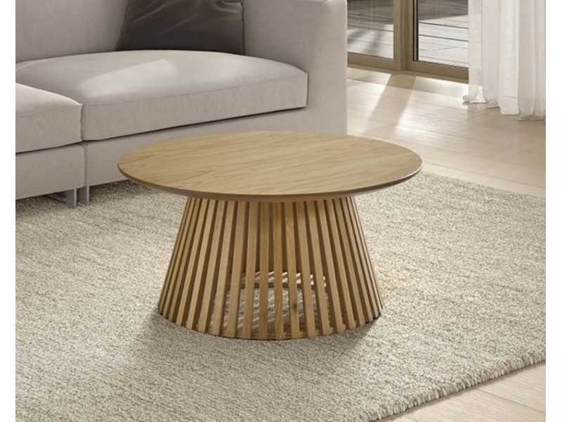 Round oak coffee table - ENVA