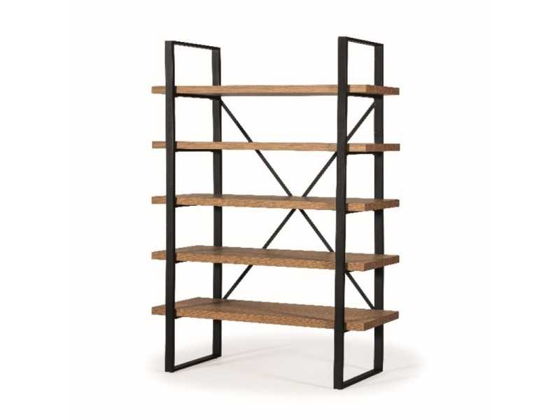 Shelf / bookcase in steel and oak - ARANTXA