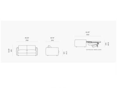 Exclusive design sofa bed - AIX