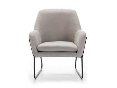 Designer armchair with steel structure - ABADÍA Designer armchair with steel structure - ABADÍA
