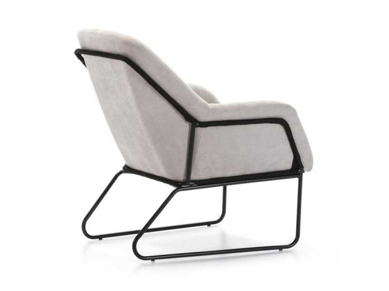 Sillón de diseño con estructura en acero - ABADÍA
