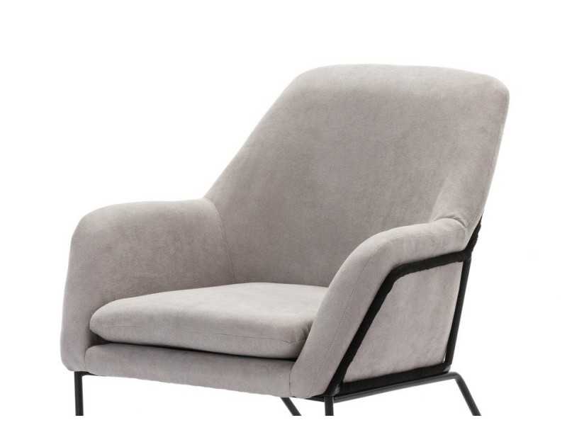 Sillón de diseño con estructura en acero - ABADÍA