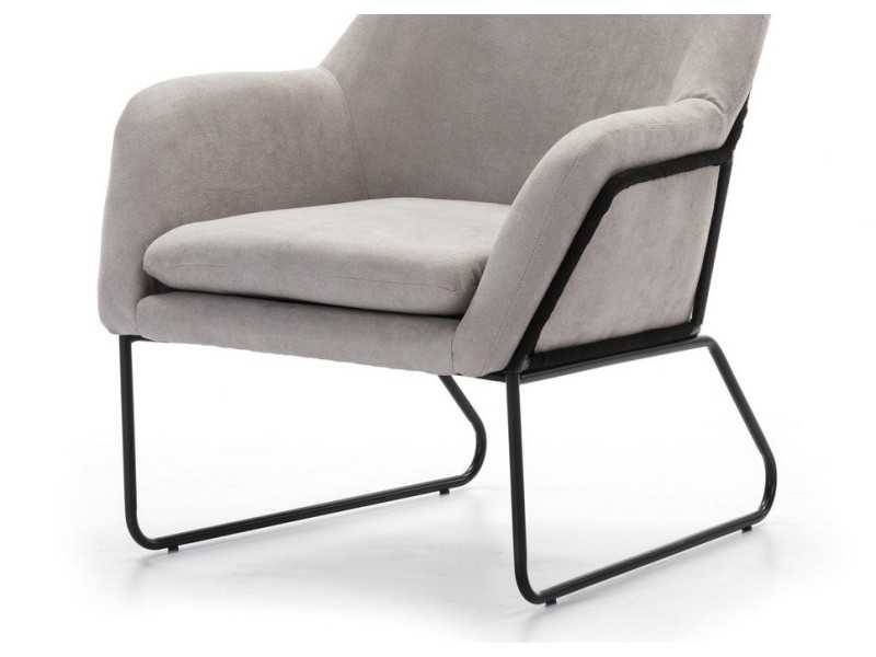 Sillón de diseño con estructura en acero - ABADÍA