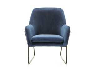 Designer armchair with steel structure - ABADÍA 2