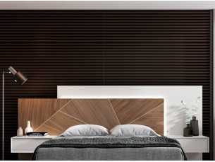 Cama completa de diseño con mesitas de noche y base de cama - ANA 2