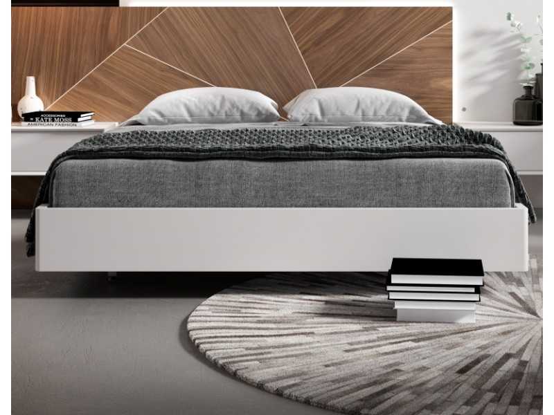 Cama completa de diseño con mesitas de noche y base de cama - ANA